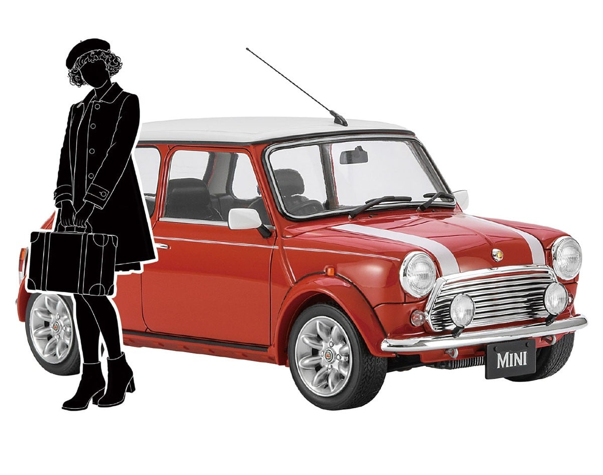SPECIAL ORDER Hasegawa - Mini Cooper with Girl Figure 1/24 [JP]