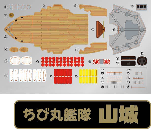 SPECIAL ORDER Fujimi - Chibi-Maru - Kantai Yamashiro: Battlecarrier [JP]