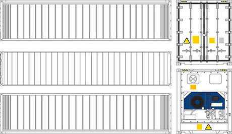 SPECIAL ORDER Fujimi - Train-NEXT Series: 40ft Reefer Container - Touhou Project - Reimu Hakurei 1/150 [JP]
