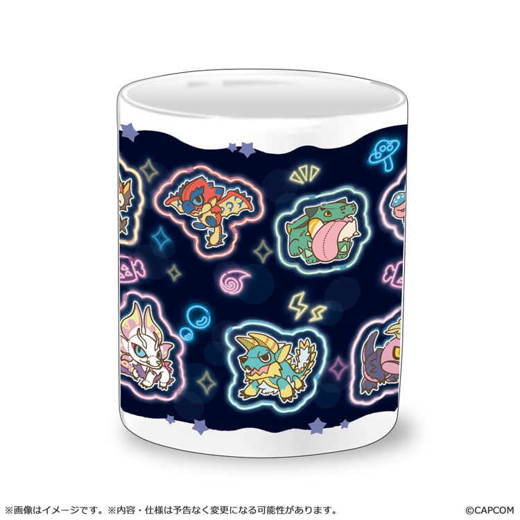 SPECIAL ORDER Capcom - Monster Hunter - MonDefo Mug: Neon Theme [JP]