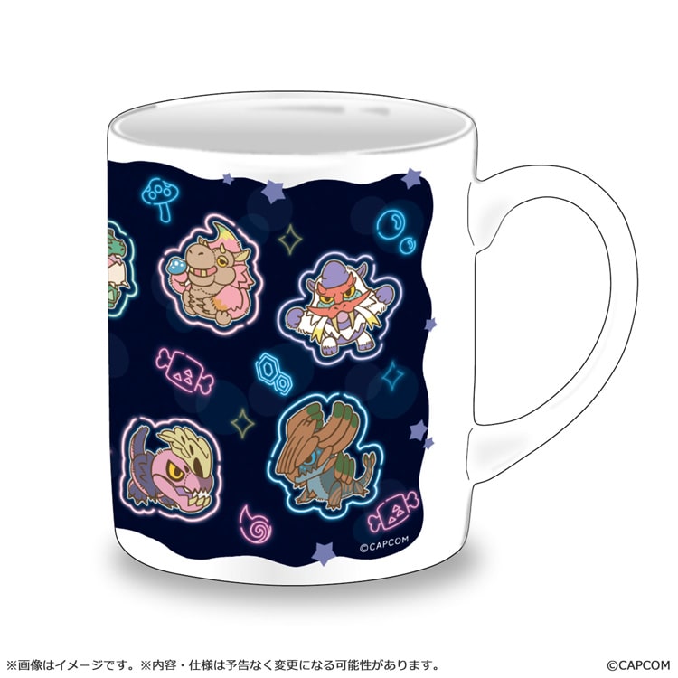 SPECIAL ORDER Capcom - Monster Hunter - MonDefo Mug: Neon Theme [JP]