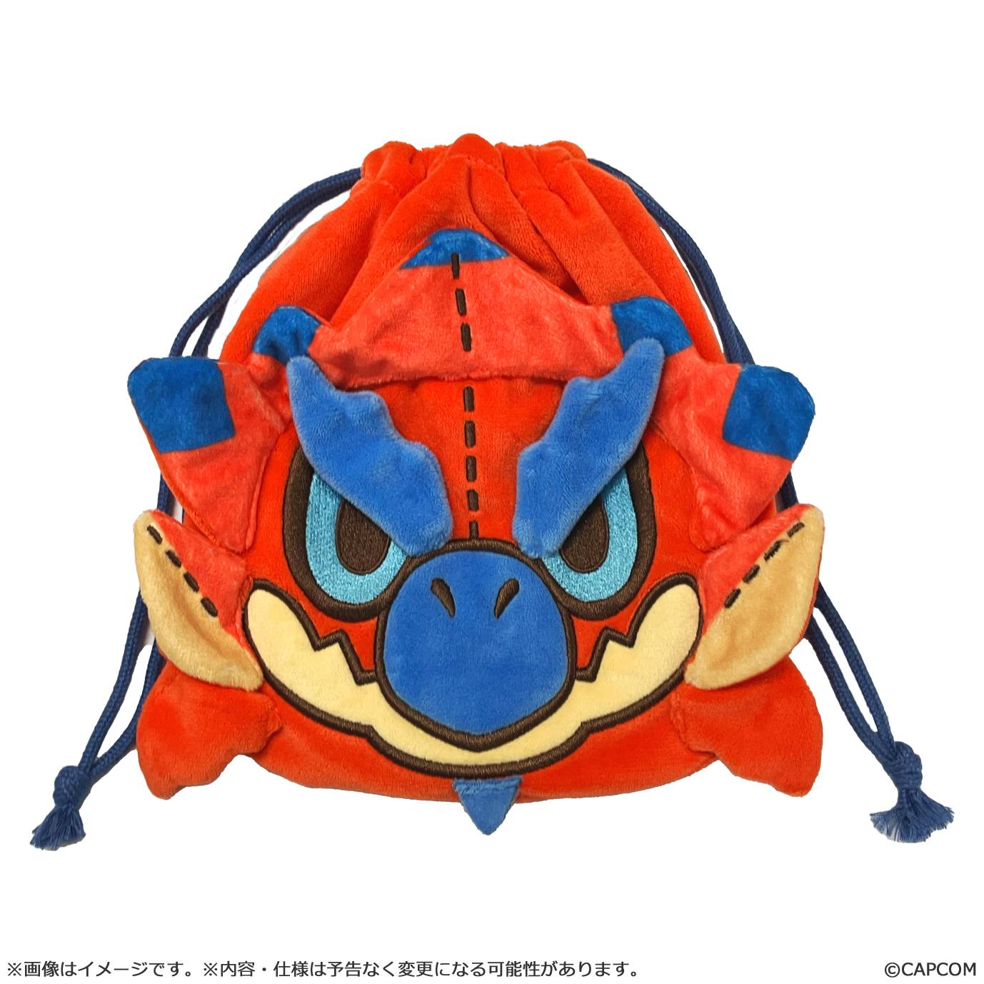 SPECIAL ORDER Capcom - Monster Hunter MonDefo Drawstring Bag Pouch - Rathalos [JP]