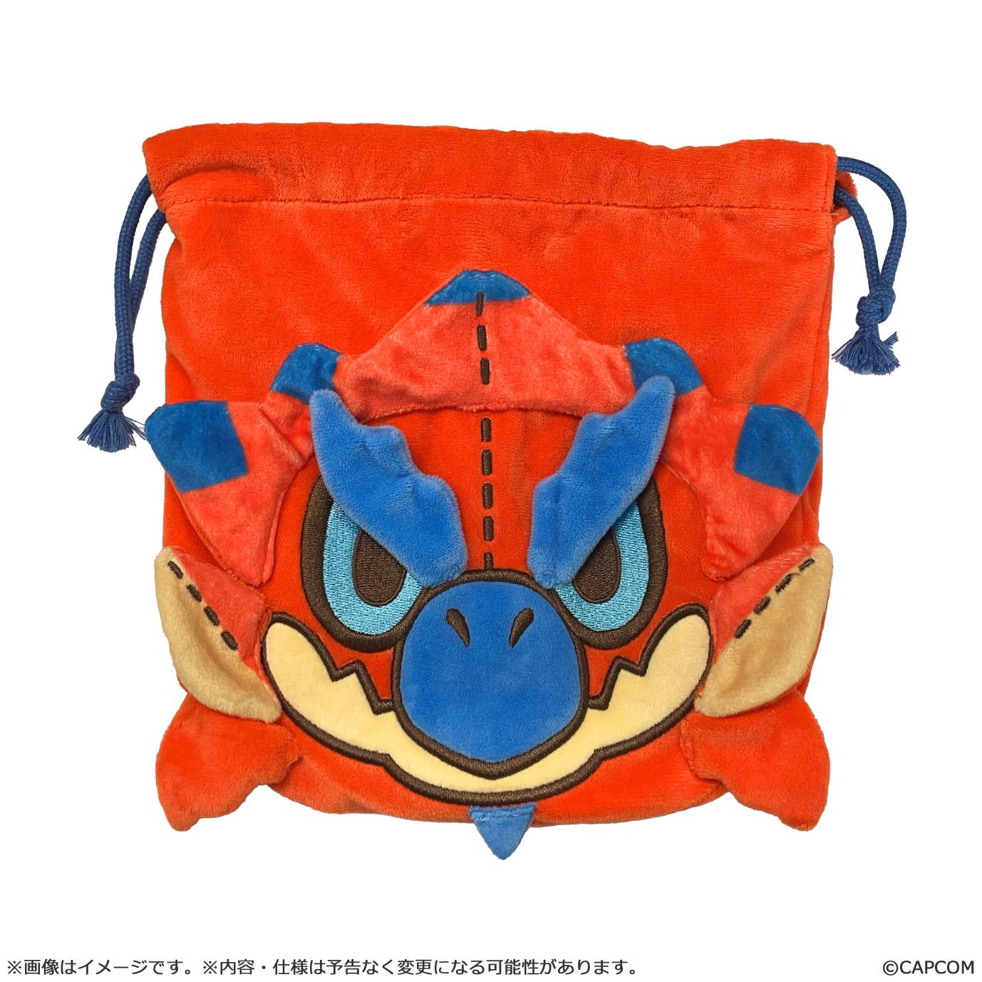 SPECIAL ORDER Capcom - Monster Hunter MonDefo Drawstring Bag Pouch - Rathalos [JP]