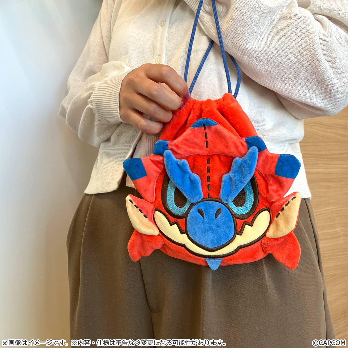 SPECIAL ORDER Capcom - Monster Hunter MonDefo Drawstring Bag Pouch - Rathalos [JP]