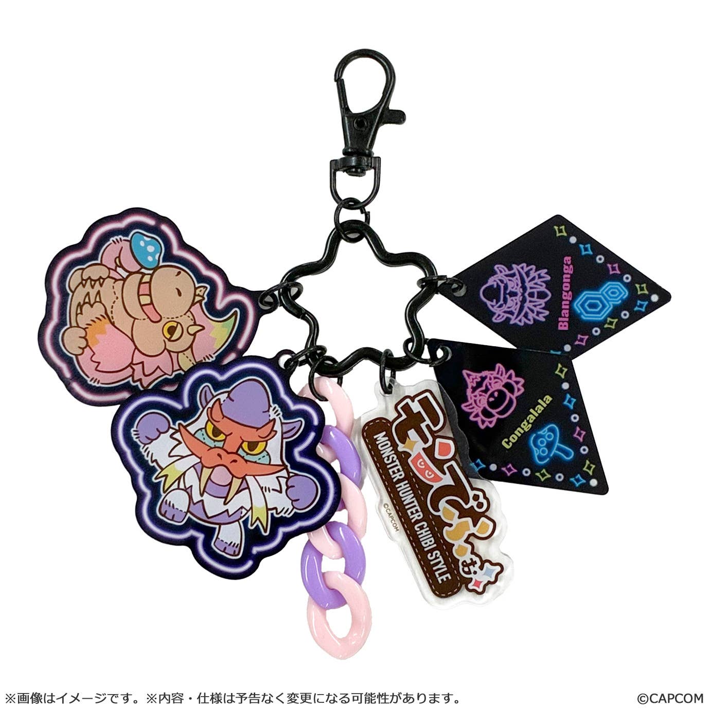 SPECIAL ORDER Capcom - Monster Hunter MonDefo Jarajara Acrylic Keychain - Blangonga & Congalala [JP]