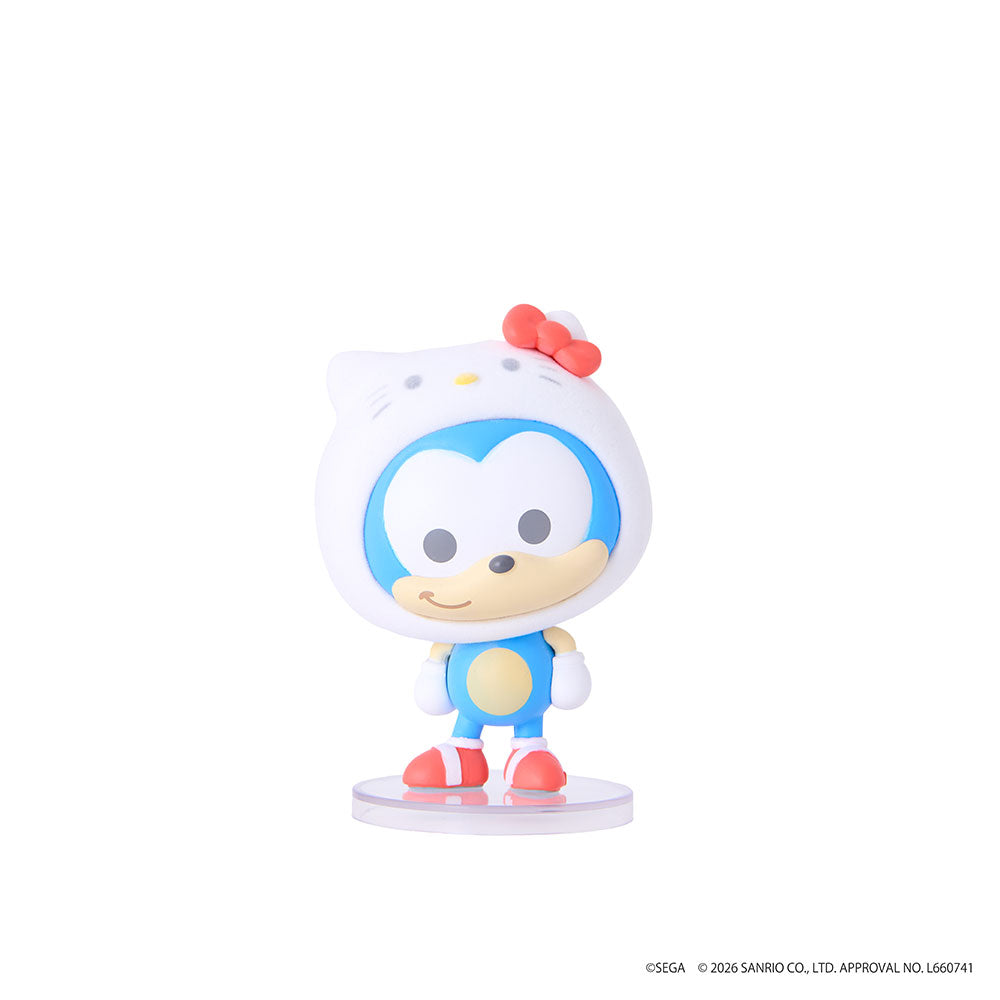 BACK-ORDER SEGA - Sonic & Friends × Sanrio Characters Fluffy Figure [Box of 6] [JP]