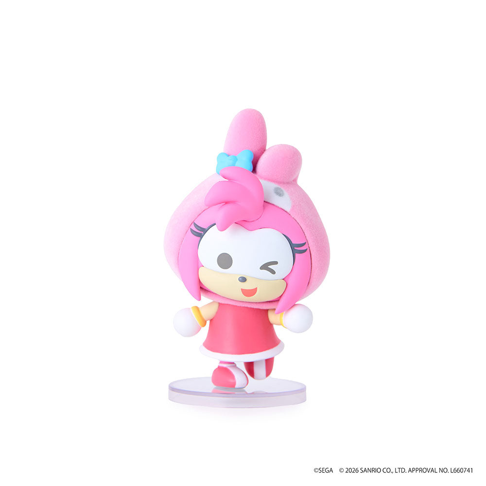 BACK-ORDER SEGA - Sonic & Friends × Sanrio Characters Fluffy Figure [Box of 6] [JP]