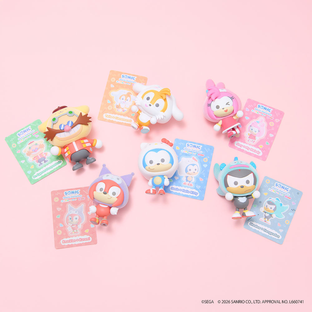 BACK-ORDER SEGA - Sonic & Friends × Sanrio Characters Fluffy Figure [Box of 6] [JP]