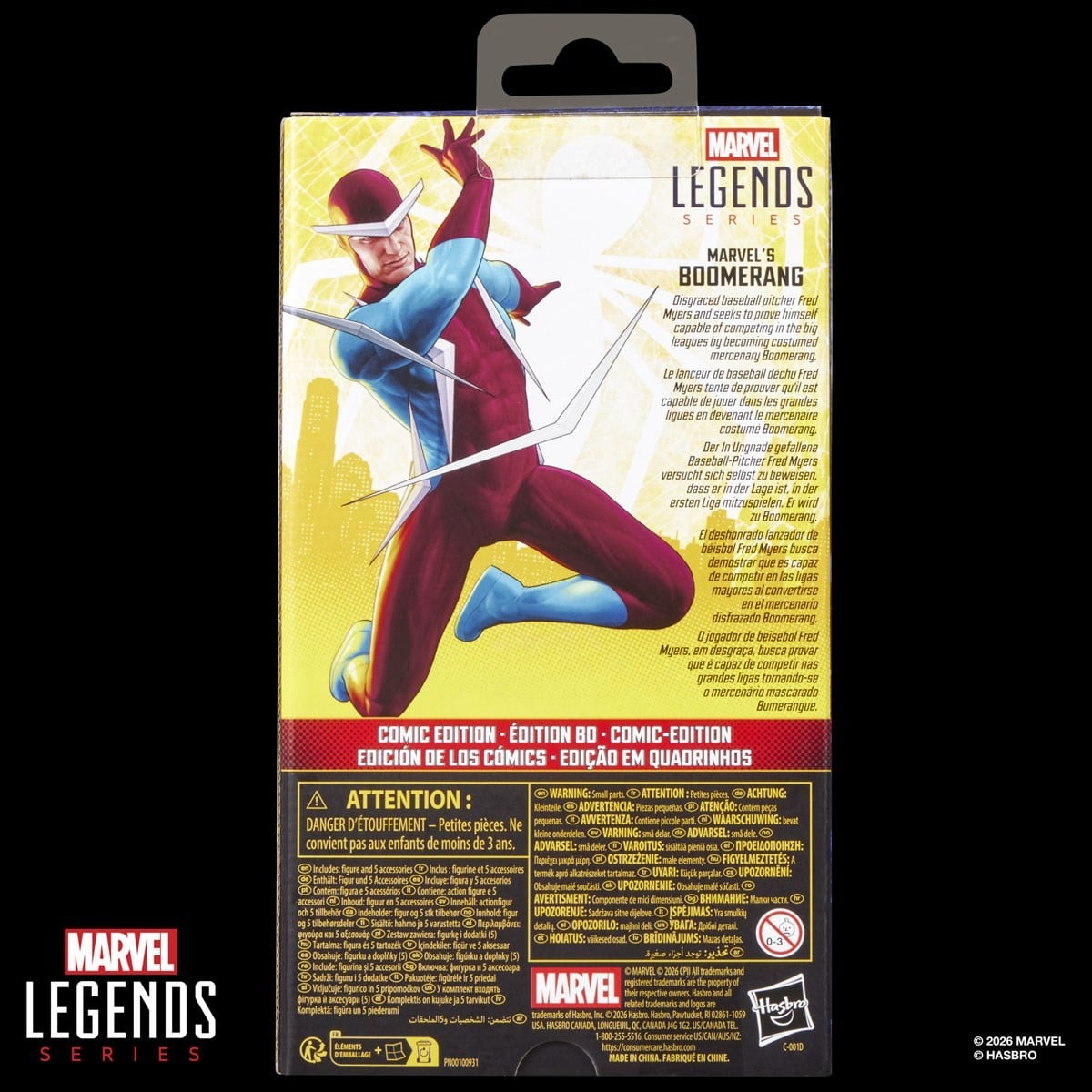 SPECIAL ORDER Hasbro - Marvel Legends Series - Spider-Man: Brand New Day - Marvel's Boomerang: Comic Edition [JP]