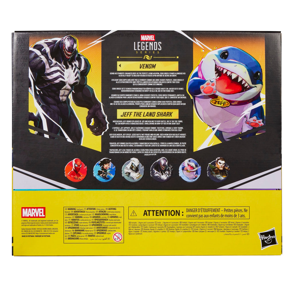 PRE-ORDER Hasbro - Marvel Legends Series - Marvel Rivals - Venom and Jeff The Land Shark