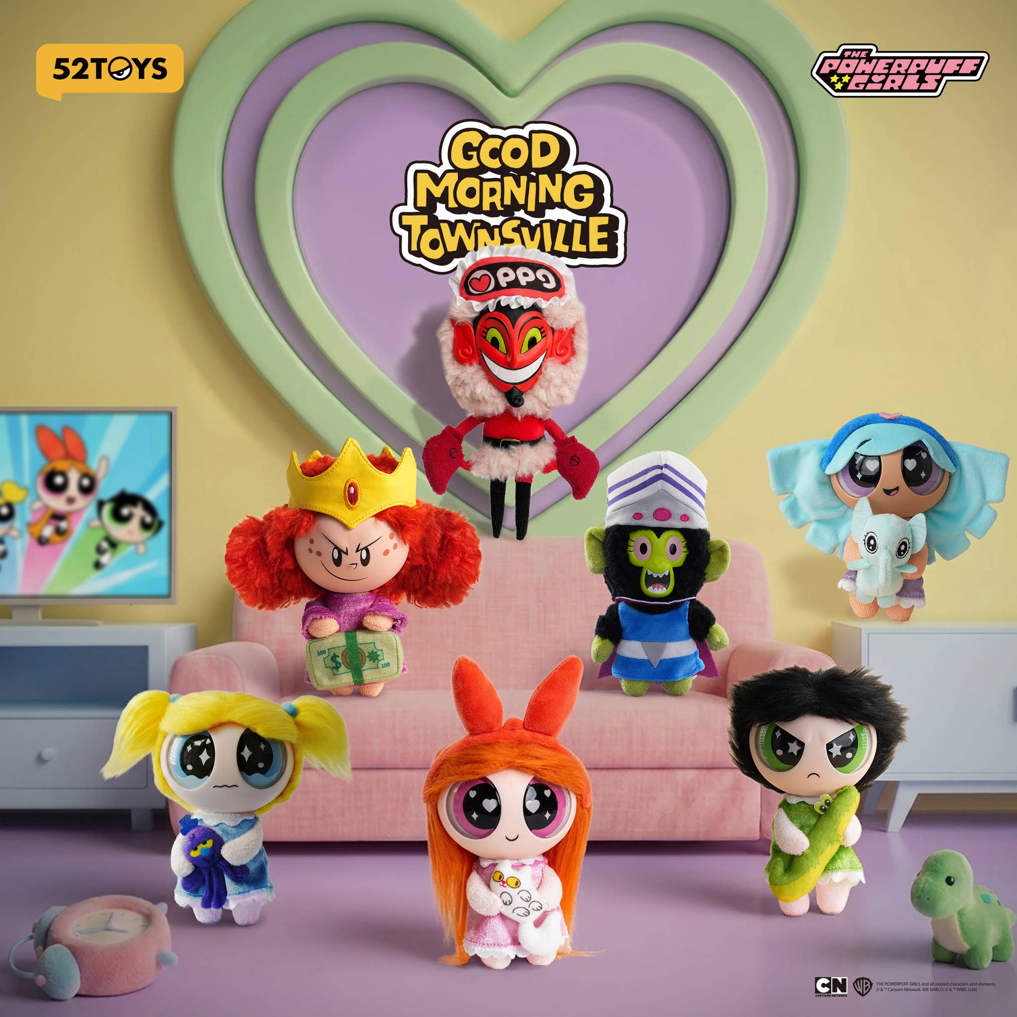 SPECIAL ORDER 52Toys - BLINDBOX The Powerpuff Girls - Good Morning Townsville Series Plush Charm [JP] [Box of 6]
