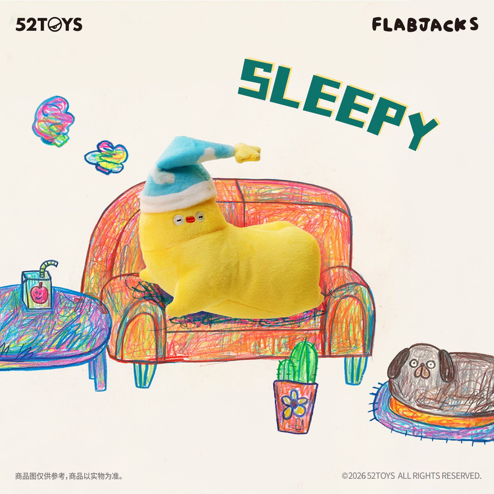 SPECIAL ORDER 52Toys - FLABJACKS The Big Feels Series Plush Charm [JP] [Box of 6]