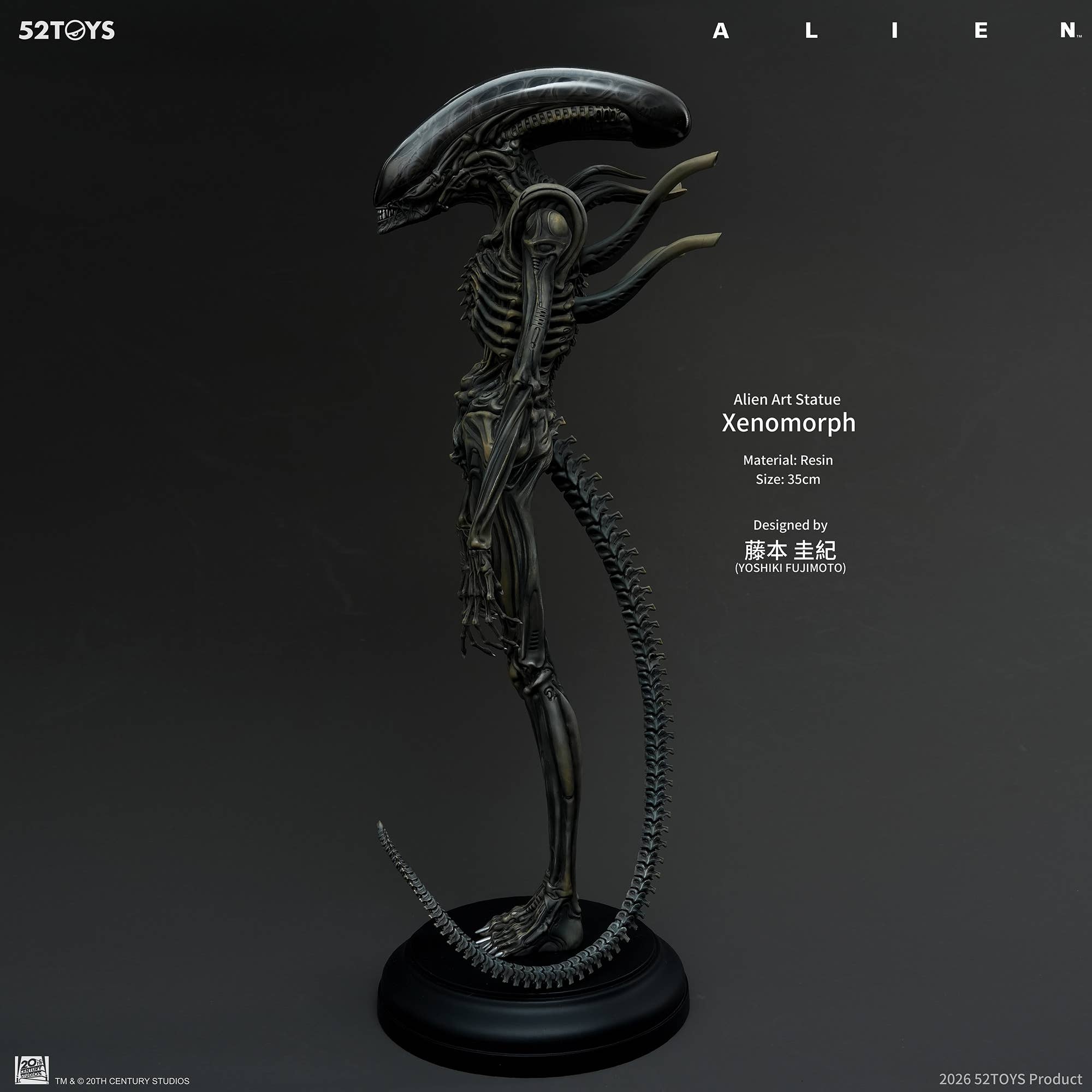 SPECIAL ORDER 52Toys - Alien Art Statue - Xenomorph: Yoshiki Fujimoto Ver. [JP]