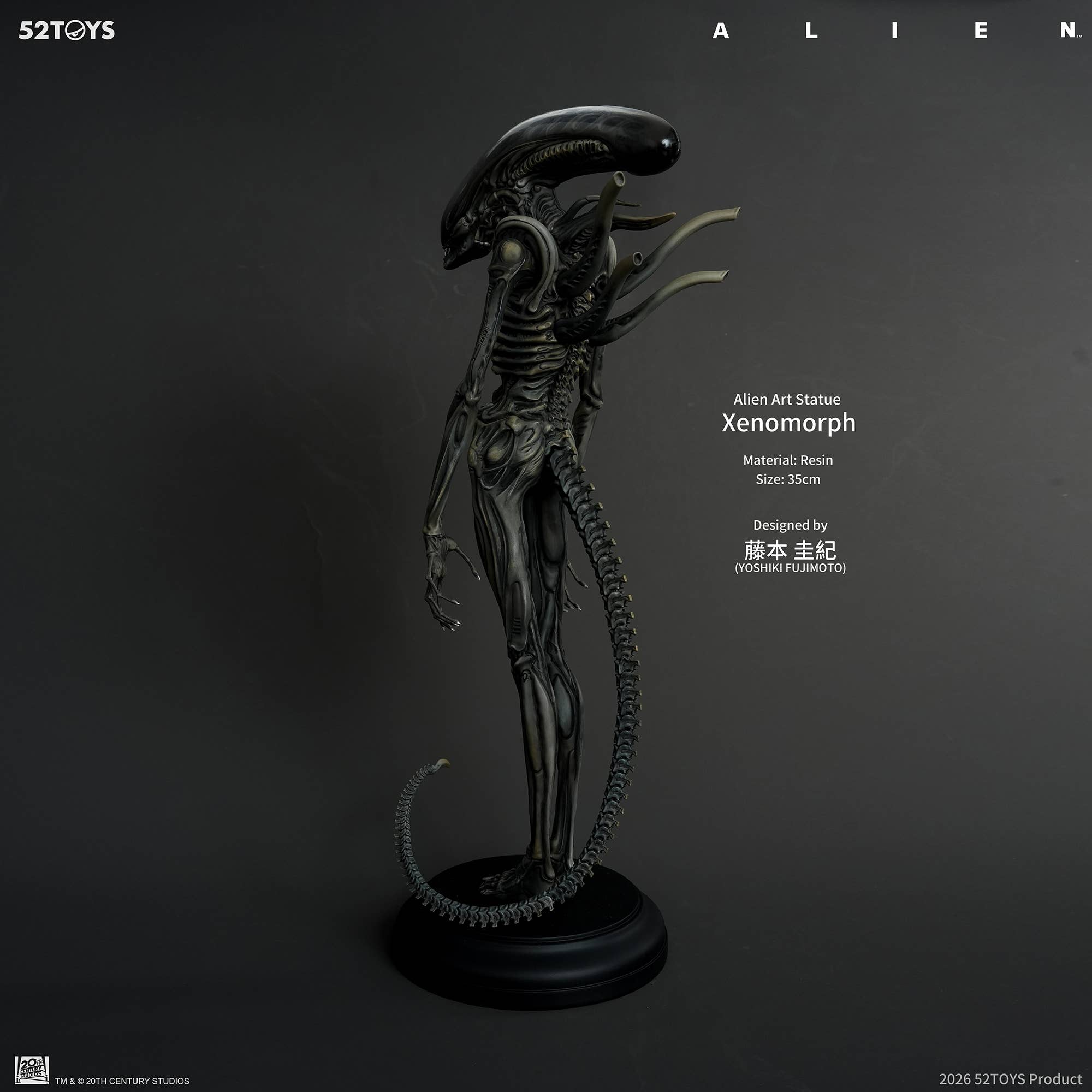 SPECIAL ORDER 52Toys - Alien Art Statue - Xenomorph: Yoshiki Fujimoto Ver. [JP]