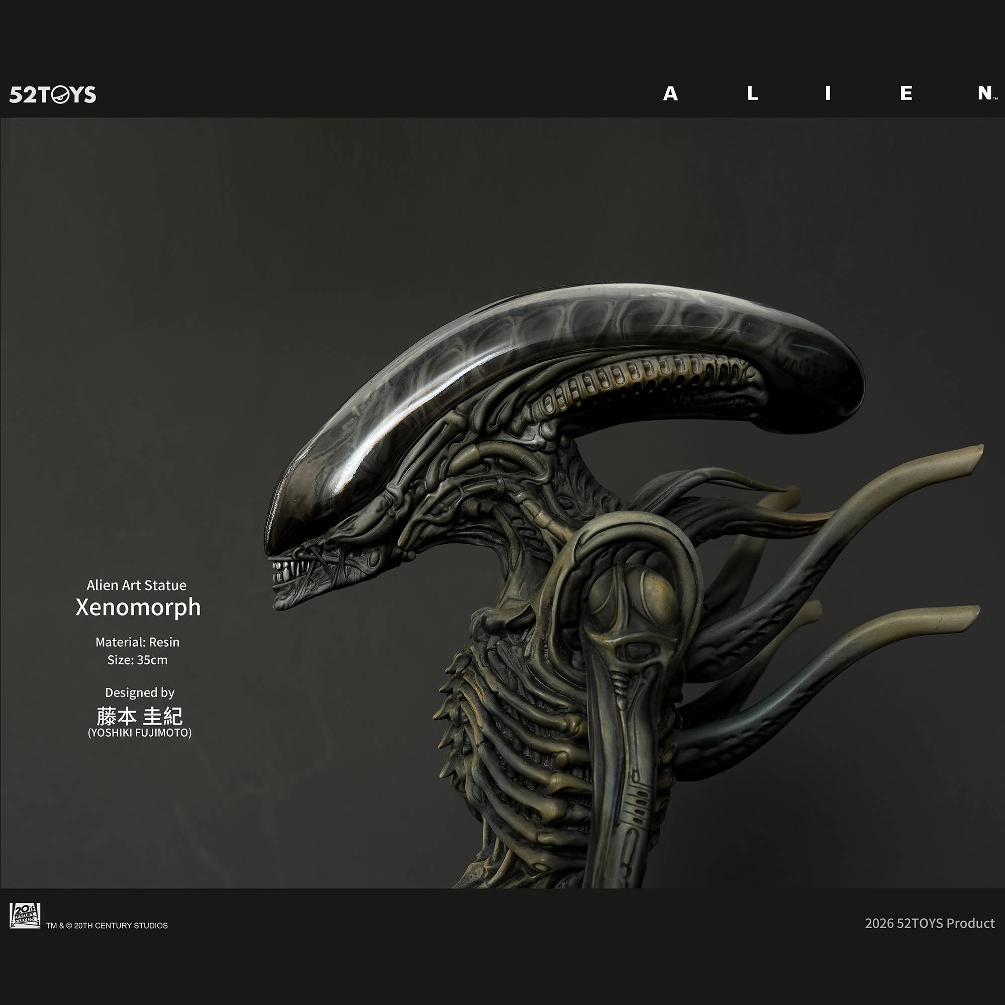 SPECIAL ORDER 52Toys - Alien Art Statue - Xenomorph: Yoshiki Fujimoto Ver. [JP]
