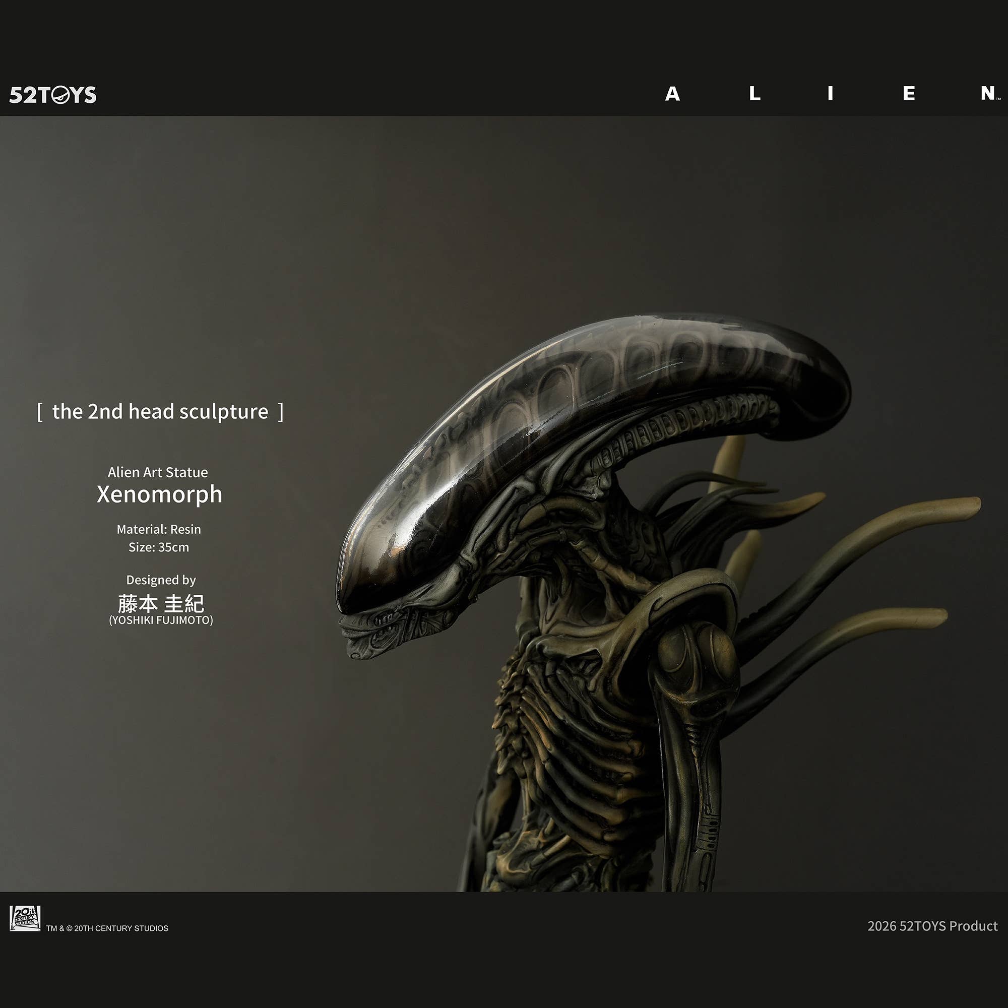 SPECIAL ORDER 52Toys - Alien Art Statue - Xenomorph: Yoshiki Fujimoto Ver. [JP]