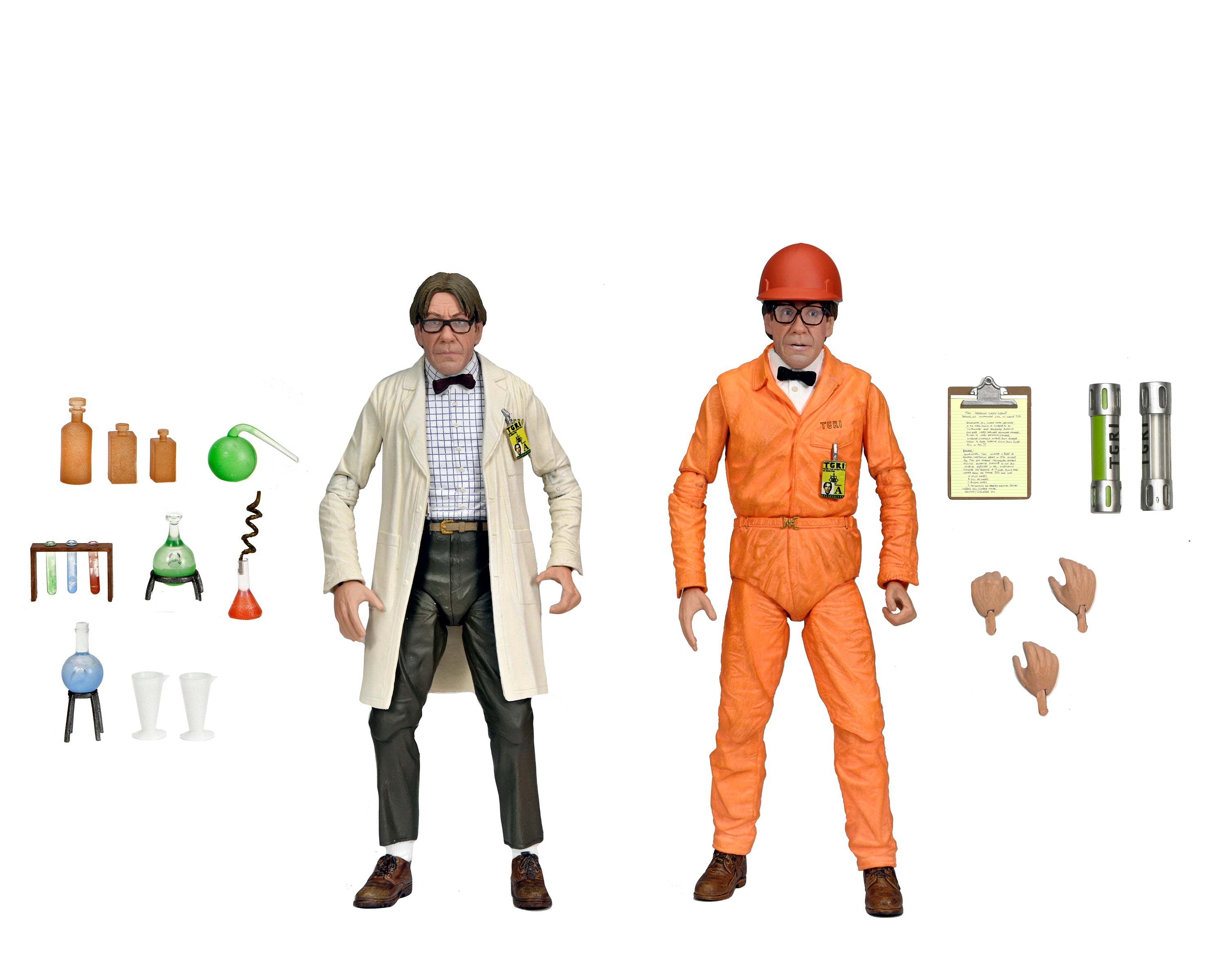 PRE-ORDER NECA - 7-inch Action Figure - TMNT2: Secret of the Ooze - Lab Coat & Hazmat Suit Professor Perry 2-Pack