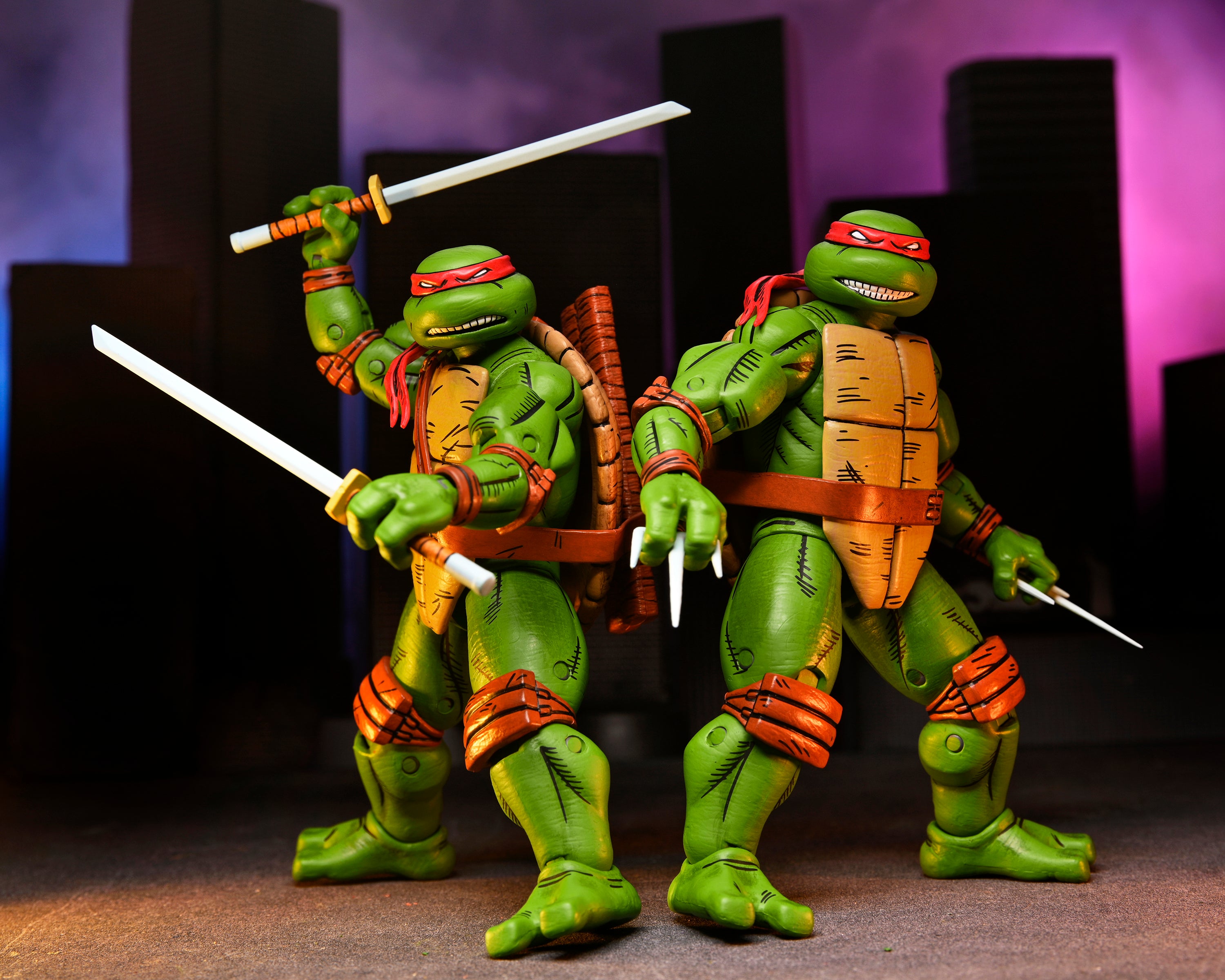 PRE-ORDER NECA - 7-inch Action Figure - TMNT Mirage Comics - Leonardo, Raphael, Michelangelo & Donatello 4-Pack