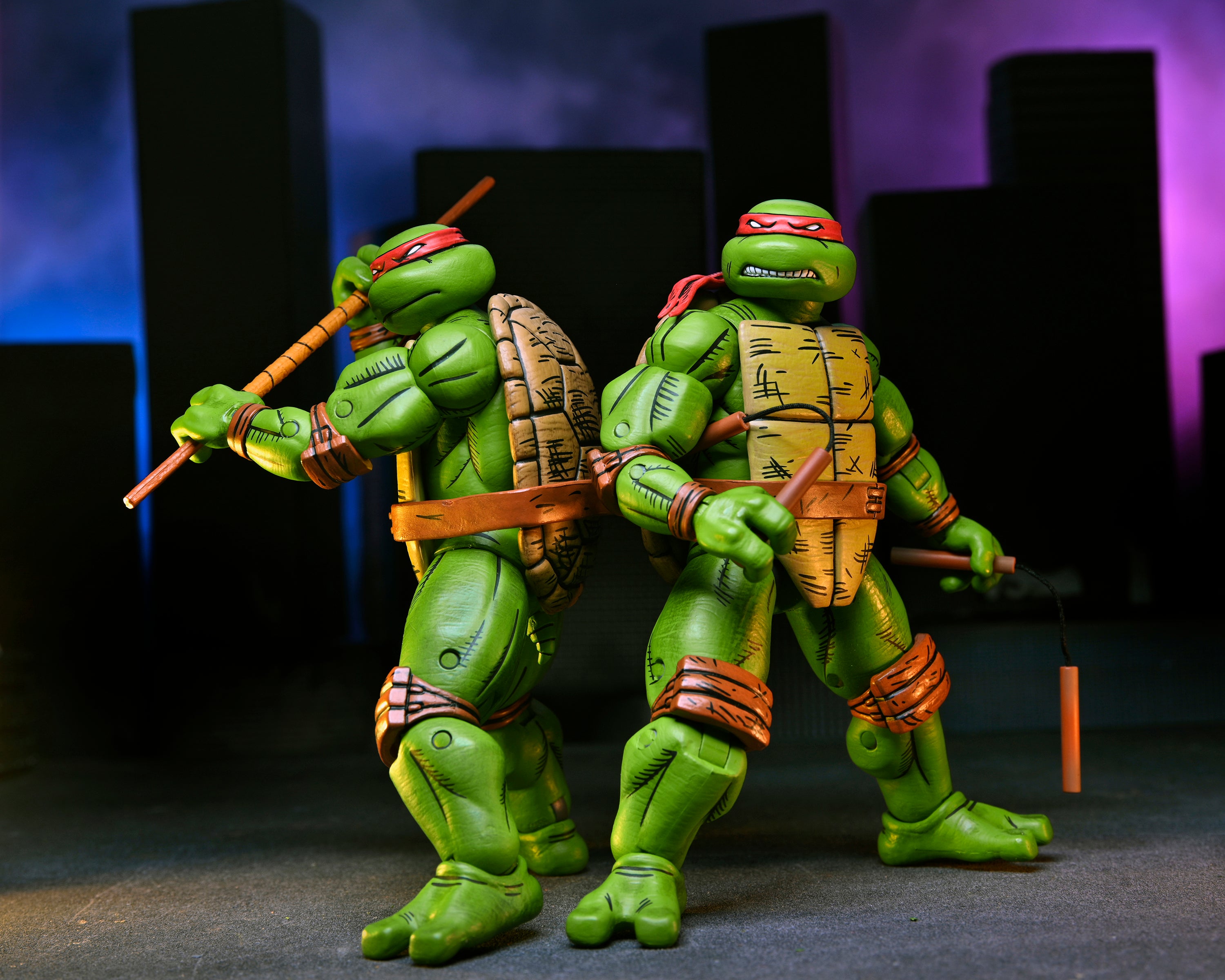 PRE-ORDER NECA - 7-inch Action Figure - TMNT Mirage Comics - Leonardo, Raphael, Michelangelo & Donatello 4-Pack