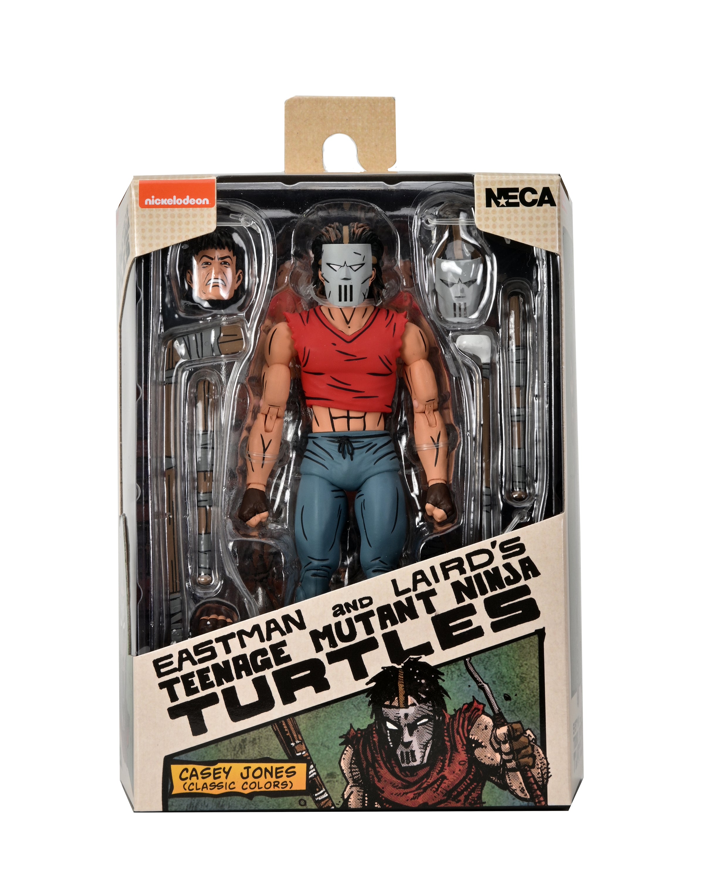 PRE-ORDER NECA - 7-inch Action Figure - TMNT: Mirage Comics - Casey Jones in Red Shirt