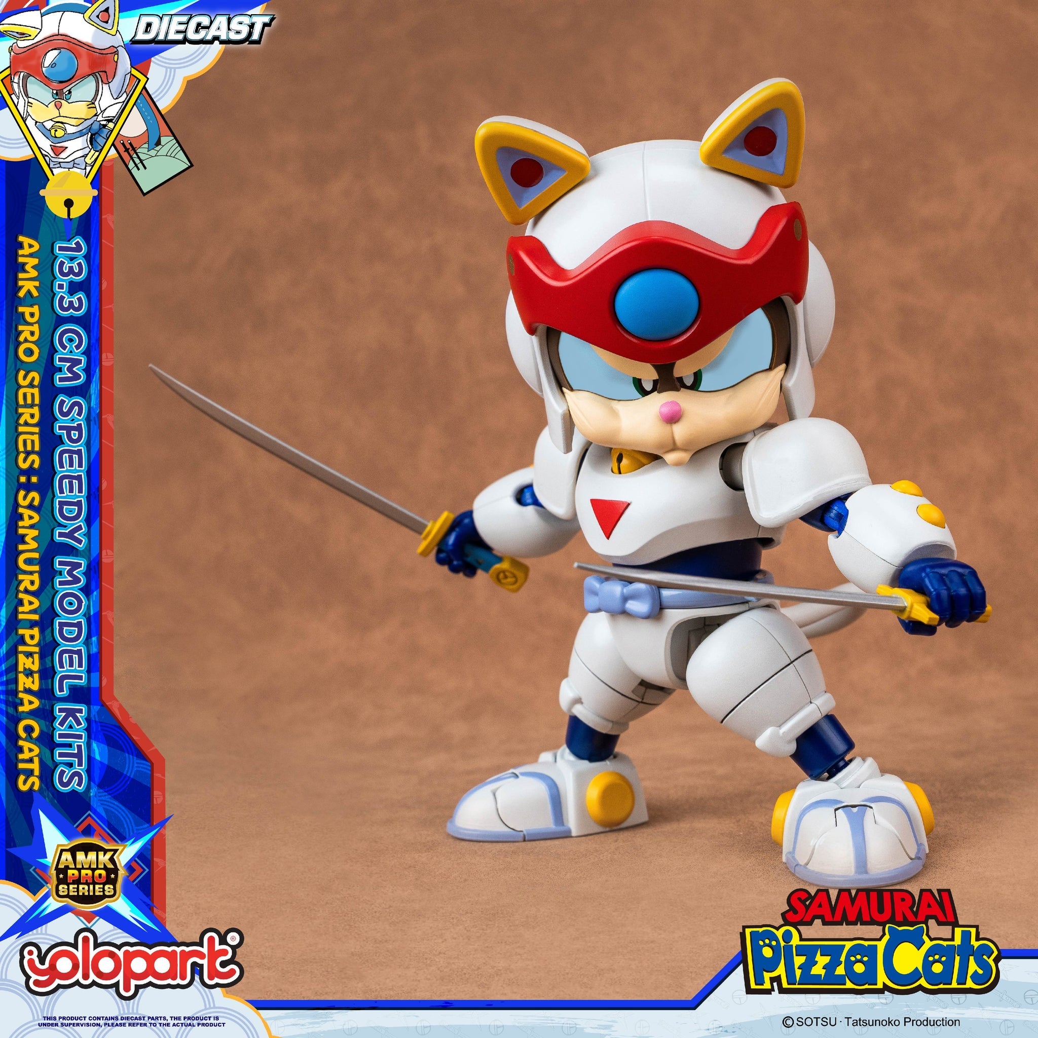 PRE-ORDER Yolopark - AMK Pro Series - Samurai Pizza Cats - Speedy