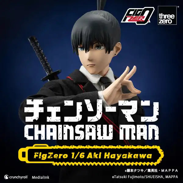 PRE-ORDER threezero - FigZero - Chainsaw Man - Aki Hayakawa 1/6
