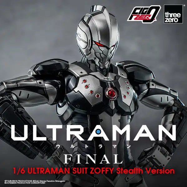 PRE-ORDER threezero - FigZero - ULTRAMAN Final Season - Ultraman Suit Zoffy: Stealth Version 1/6