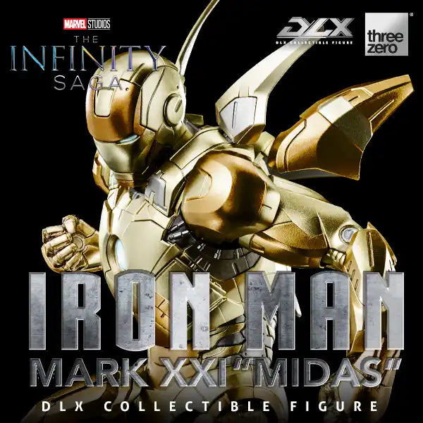 PRE-ORDER threezero - Marvel Studios: The Infinity Saga - DLX Iron Man Mark 21 Midas