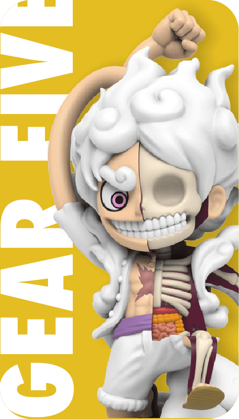 PRE-ORDER Mighty Jaxx - Freeny's Hidden Dissectibles: One Piece (Luffy’s Gears Edition) [Box of 6] [May 2025 Release]