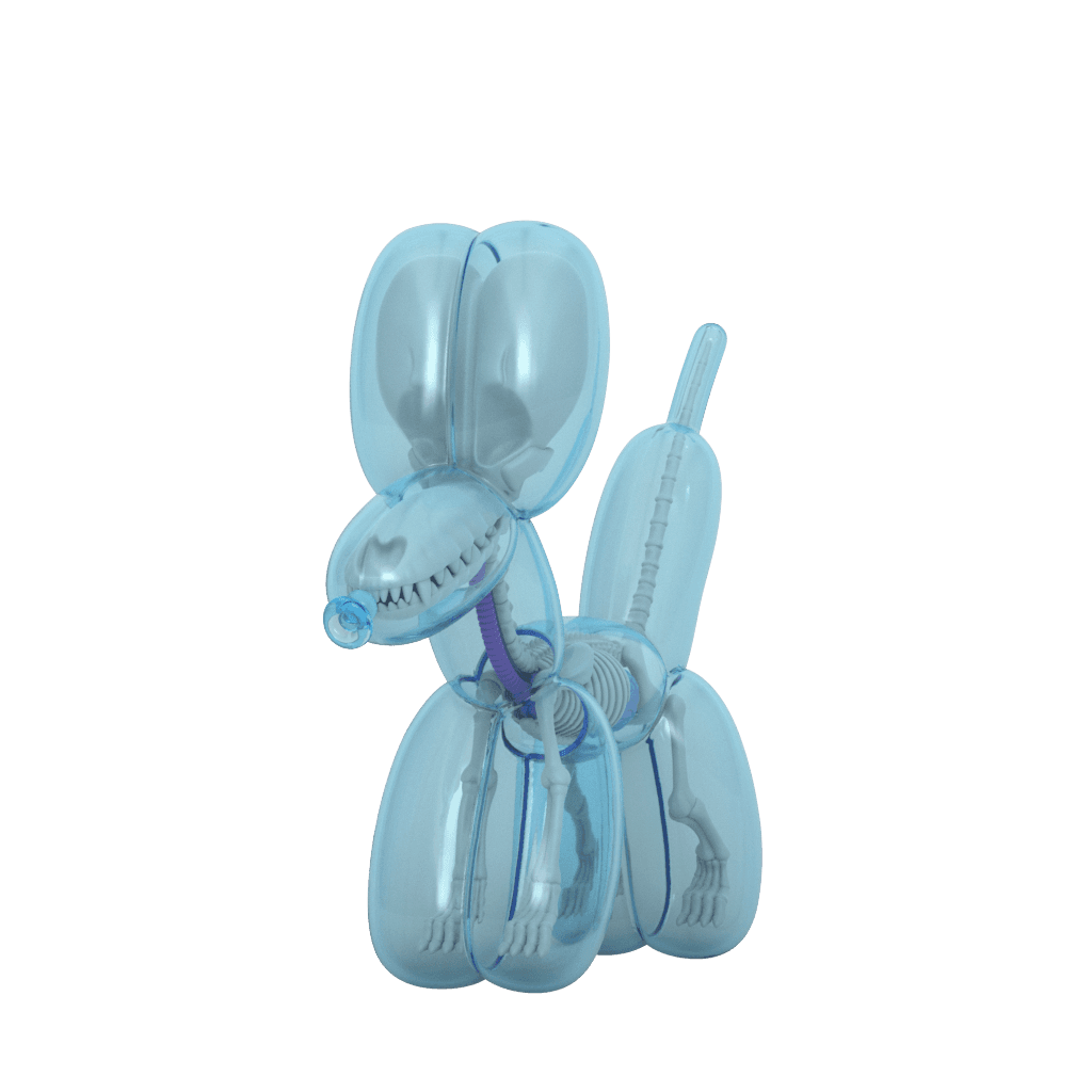 PRE-ORDER Mighty Jaxx - Funny Anatomy Balloon Dog (Sky Blue Edition)