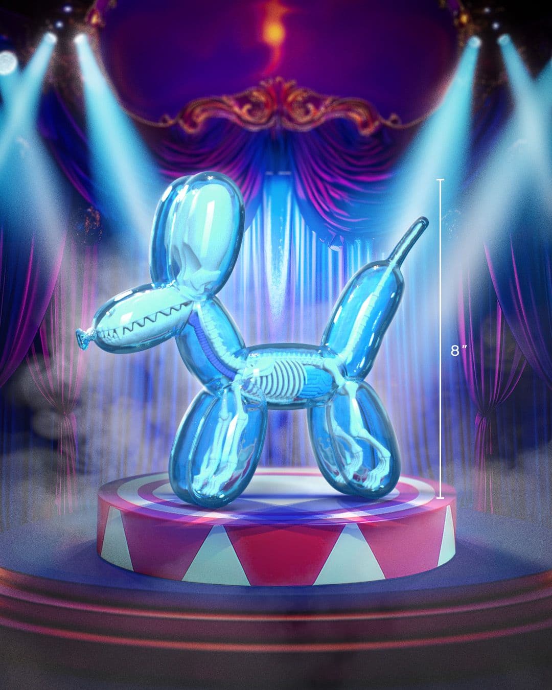 PRE-ORDER Mighty Jaxx - Funny Anatomy Balloon Dog (Sky Blue Edition)