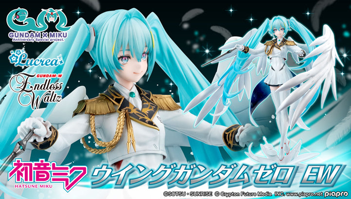PRE-ORDER MegaHouse - Lucrea Mobile Suit Gundam 45th Anniversary x Hatsune Miku - Hatsune Miku x Wing Gundam Zero EW