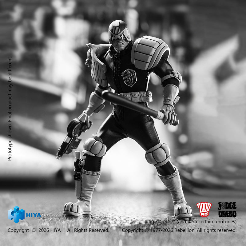 PRE-ORDER Hiya Toys - Exquisite Super Series - Judge Dredd - Judge Dredd: Black and White ver. 1/12