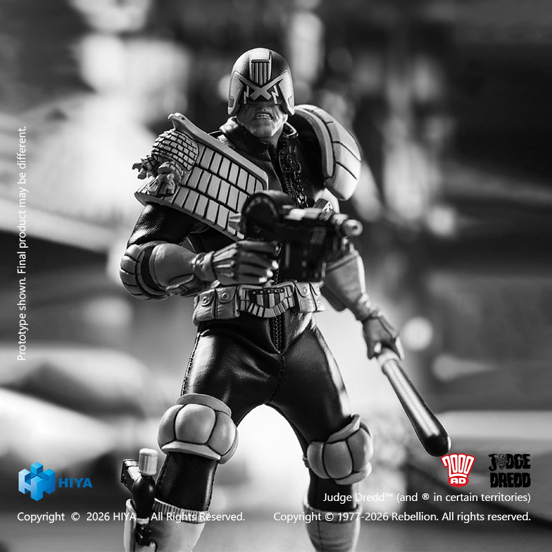 PRE-ORDER Hiya Toys - Exquisite Super Series - Judge Dredd - Judge Dredd: Black and White ver. 1/12