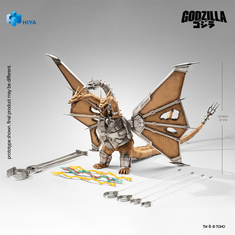 PRE-ORDER Hiya Toys - Exquisite Basic Series - Godzilla vs. King Ghidorah - Mecha King Ghidorah: Battle Damaged Ver.