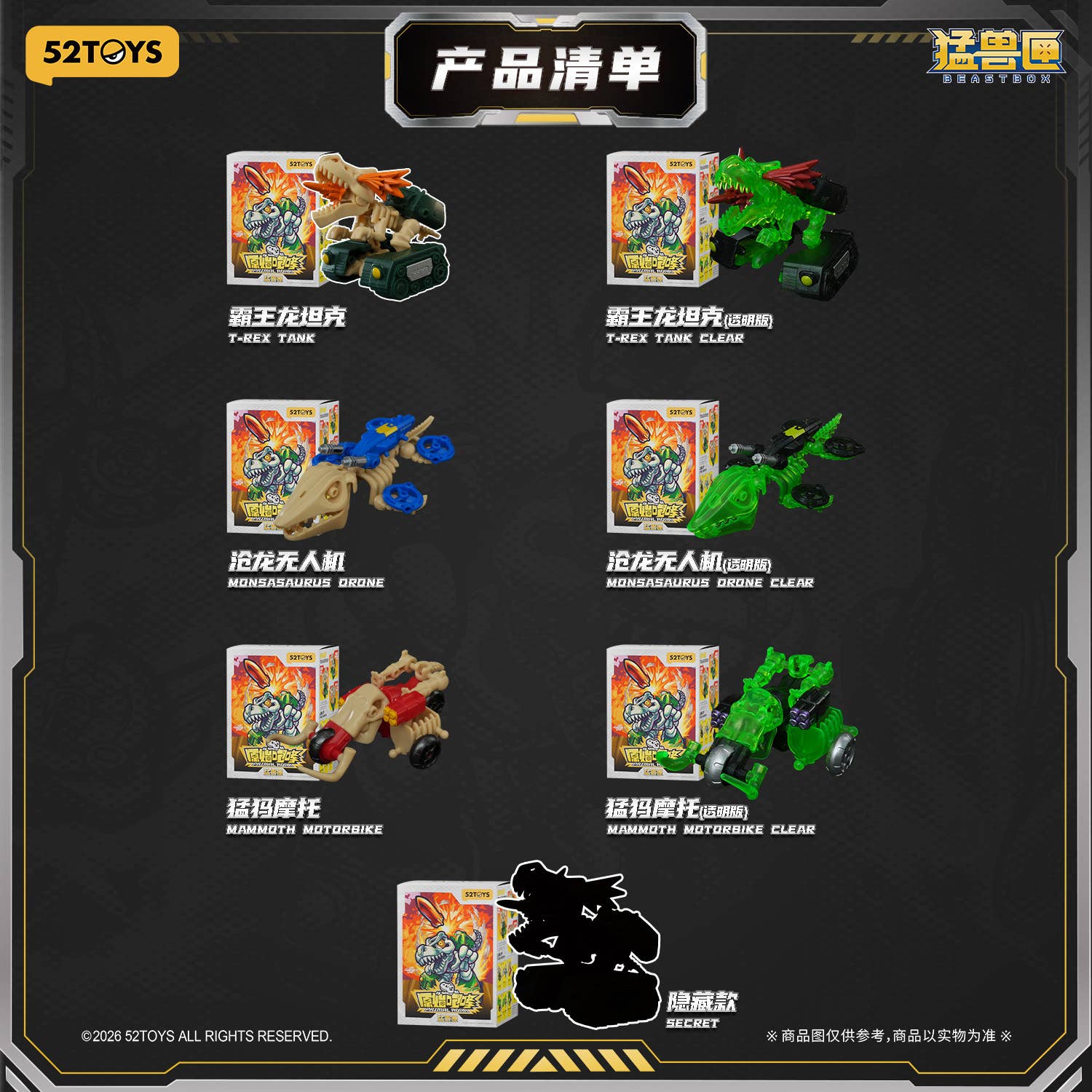 SPECIAL ORDER 52Toys - BLINDBOX - BEASTBOX - Primal Roar [JP]