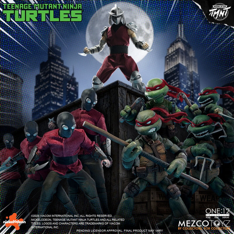 PRE-ORDER Mezco Toyz - One:12 Collective - Teenage Mutant Ninja Turtles - Teenage Mutant Ninja Turtles Boxed Set 1/12