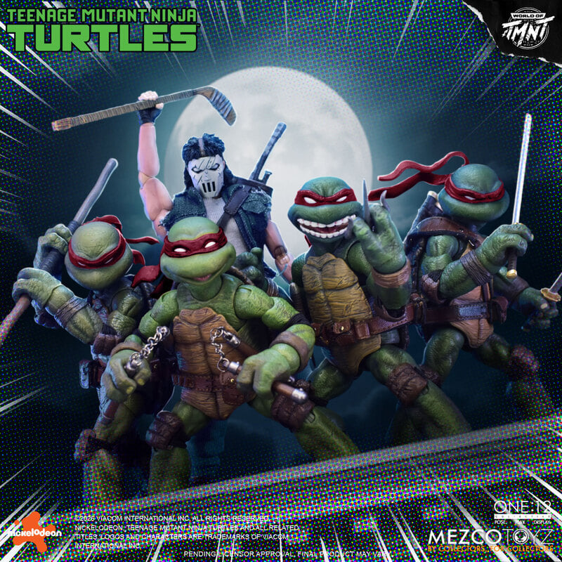 PRE-ORDER Mezco Toyz - One:12 Collective - Teenage Mutant Ninja Turtles - Teenage Mutant Ninja Turtles Boxed Set 1/12
