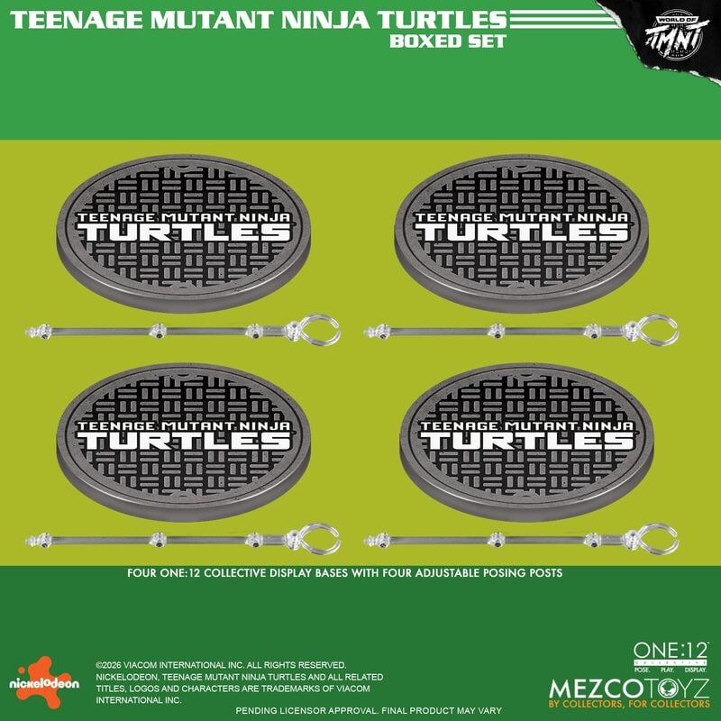 PRE-ORDER Mezco Toyz - One:12 Collective - Teenage Mutant Ninja Turtles - Teenage Mutant Ninja Turtles Boxed Set 1/12