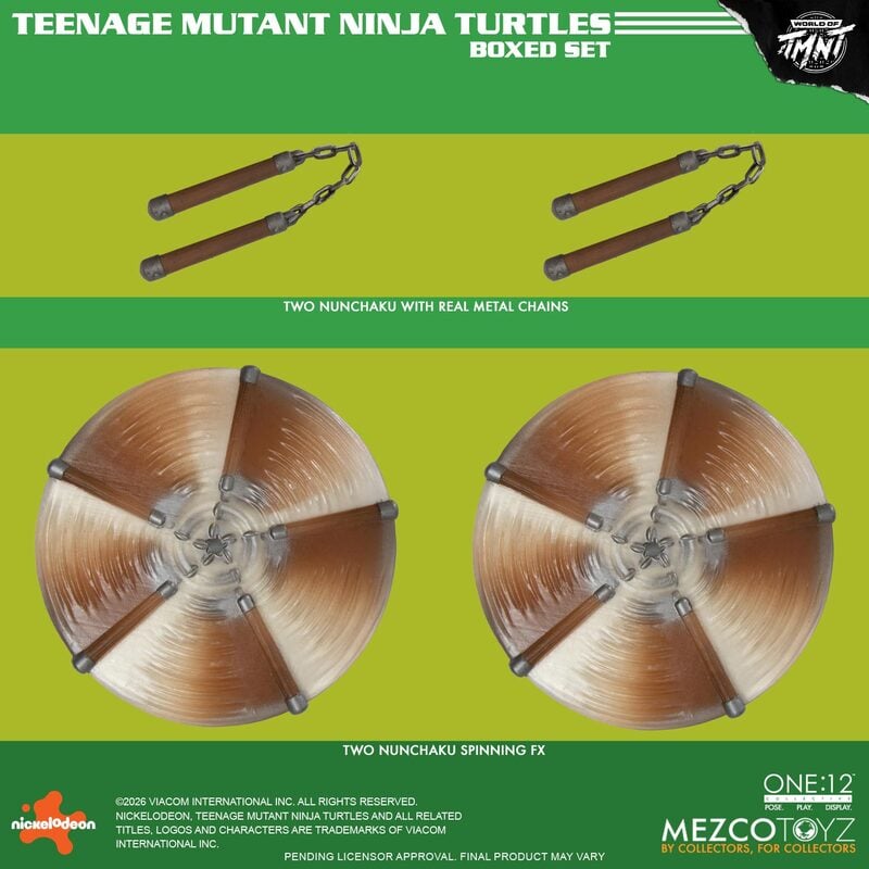 PRE-ORDER Mezco Toyz - One:12 Collective - Teenage Mutant Ninja Turtles - Teenage Mutant Ninja Turtles Boxed Set 1/12
