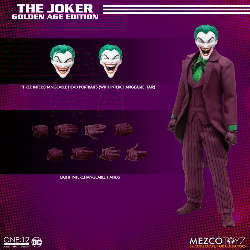 PRE-ORDER Mezco - One:12 Collective - DC Comics - The Joker: Golden Age Edition