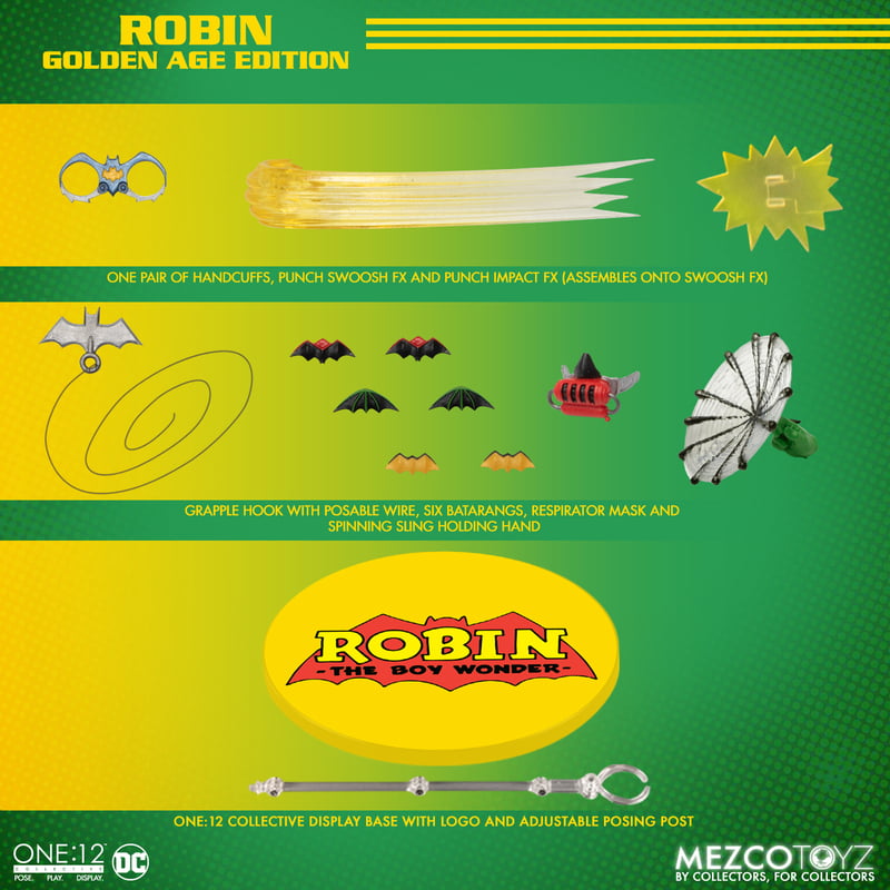 PRE-ORDER Mezco - One:12 Collective - DC Comics - Robin: Golden Age Edition