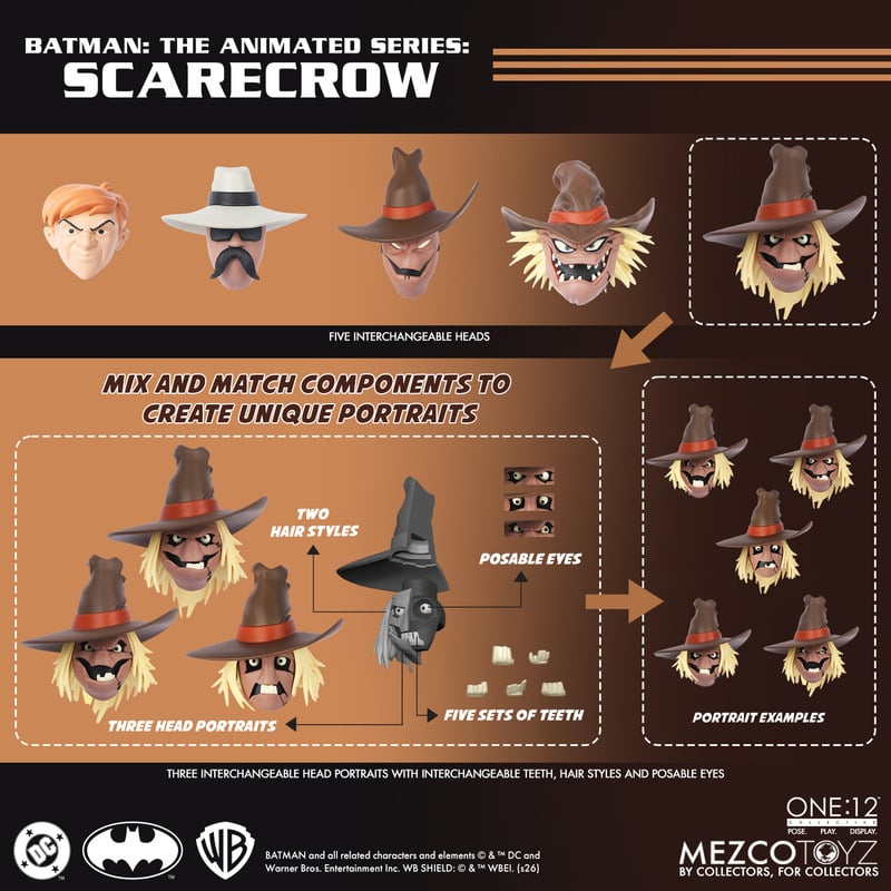 PRE-ORDER Mezco Toyz - One 12 Collective - Batman: The Animated Series - Scarecrow 1/12