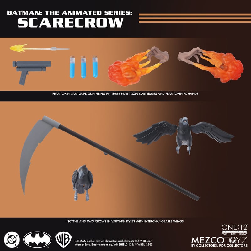 PRE-ORDER Mezco Toyz - One 12 Collective - Batman: The Animated Series - Scarecrow 1/12