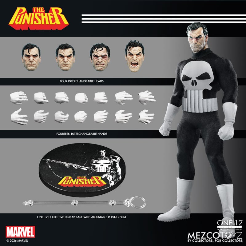 PRE-ORDER Mezco Toyz - One:12 Collective - The Punisher - Punisher 1/12