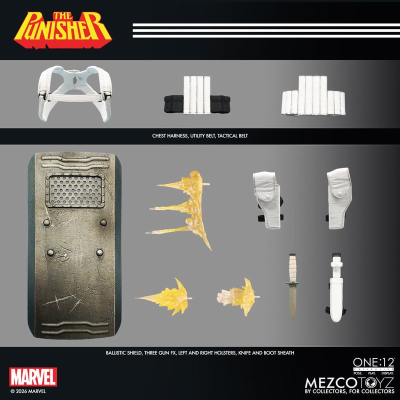 PRE-ORDER Mezco Toyz - One:12 Collective - The Punisher - Punisher 1/12