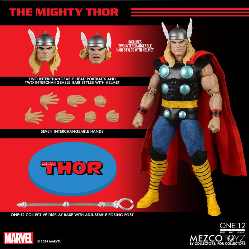 PRE-ORDER Mezco Toyz - One:12 Collective - The Mighty Thor - Thor 1/12 [JAN 2027]