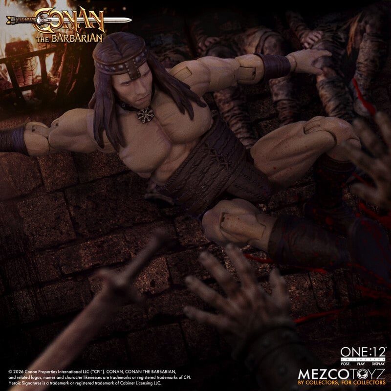 PRE-ORDER Mezco Toyz - One:12 Collective - Conan The Barbarian 1982 - Conan: Pit Fighter Edition 1/12