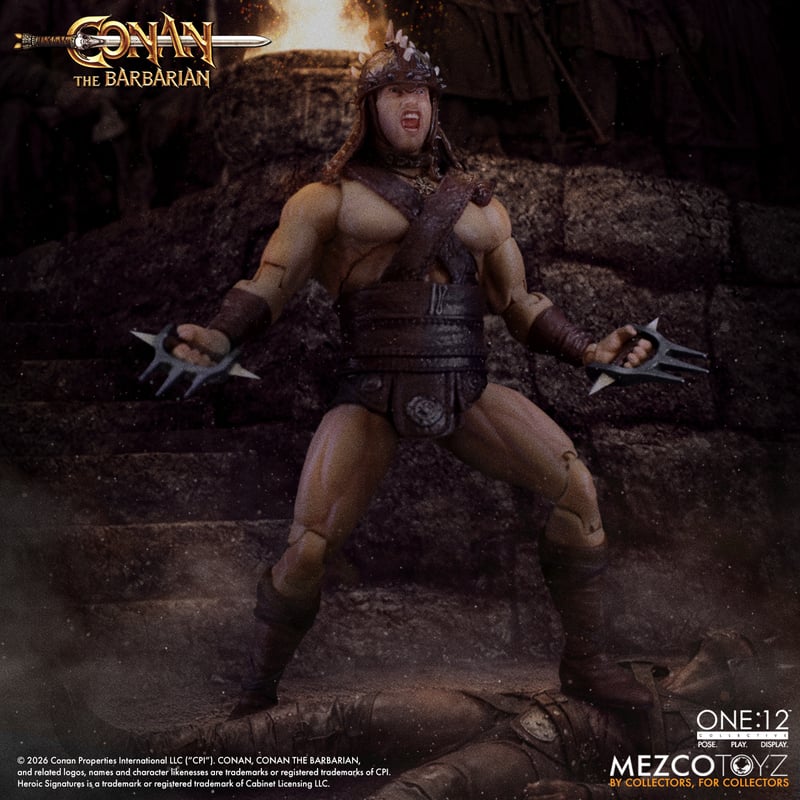 PRE-ORDER Mezco Toyz - One:12 Collective - Conan The Barbarian 1982 - Conan: Pit Fighter Edition 1/12