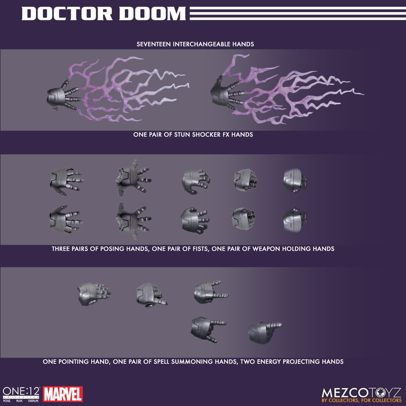 PRE-ORDER MEZCO Toyz - One 12 Collective - Marvel - Doctor Doom 1/12